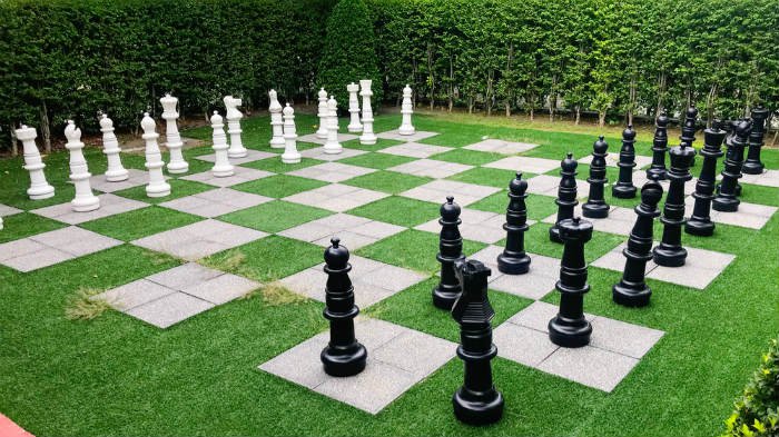 outdoor chess game