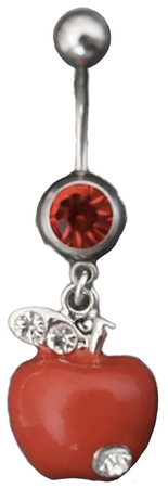 Apple belly ring