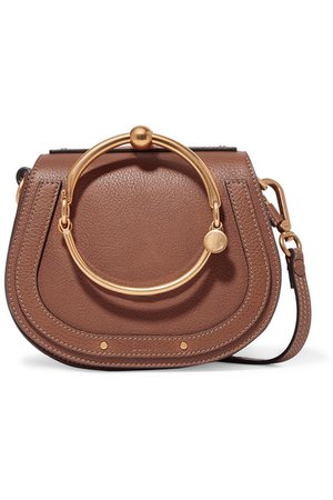 Chloé | Nile Bracelet small textured-leather and suede shoulder bag | NET-A-PORTER.COM