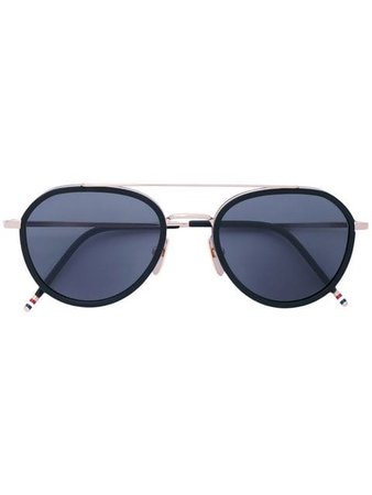 Thom Browne Eyewear Matte Black Sunglasses