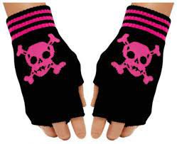 pink and black fingerless gloves - Google Search