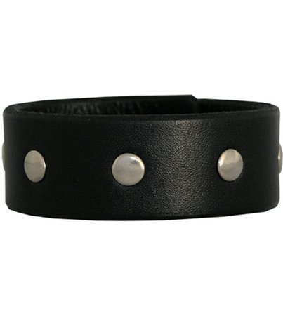 Rivithead Classic leather and rivet wristband