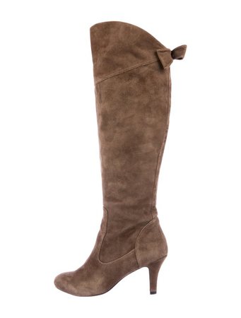 Isolda Suede Boots - Brown Boots, Shoes - WSD20372 | The RealReal
