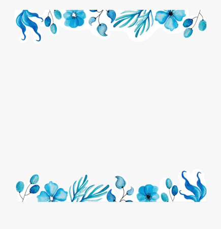 #blue #banner #border - Floral Design Sky Blue , Transparent Cartoon, Free Cliparts & Silhouettes - NetClipart