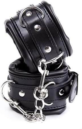 Black leather cuffs