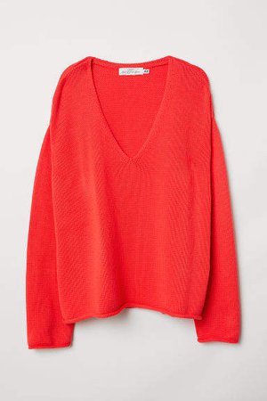 Knit Sweater - Red
