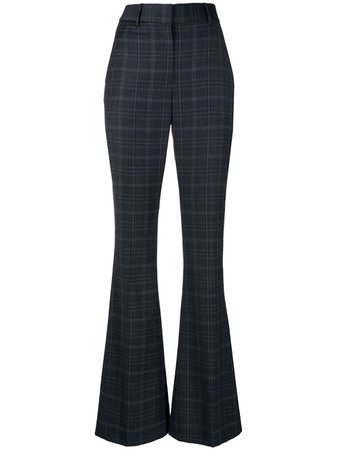 Rebecca Vallance check-pattern Flared Trousers - Farfetch