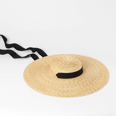 Wide Brim Straw Hat with Ribbon Tie Boater Hat for Women Summer Beach – oePPeo - Master of Caps & Hats