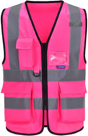 pink construction vest