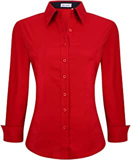 Amazon.com : red western style shirt women
