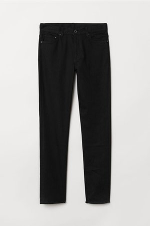 Slim Jeans - Black denim - Men | H&M US