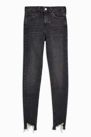 Grey Jagged Hem Jamie Skinny Jeans | Topshop