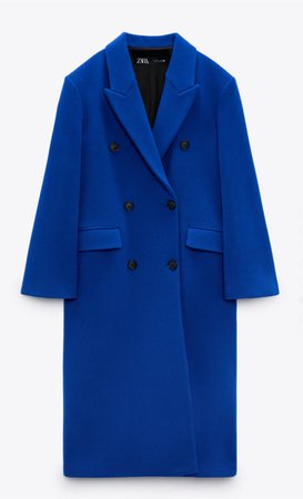 blue coat Zara