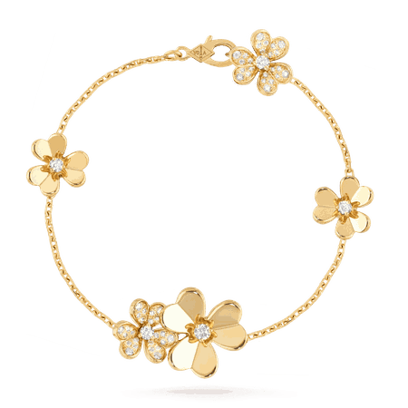 gold flower bracelet - Google Search