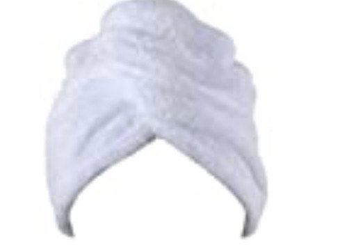 white towel head wrap