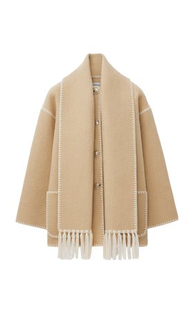 Oversized Wool-Blend Scarf Jacket By Totême | Moda Operandi