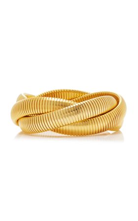 Trio Cobra 24k Gold-Plated Bracelet By Ben-Amun | Moda Operandi