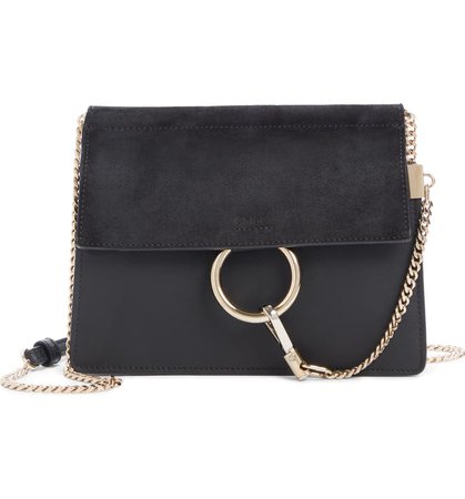 Chloé Mini Faye Suede & Leather Crossbody Bag | Nordstrom