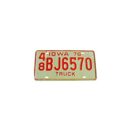 iowa truck license plate