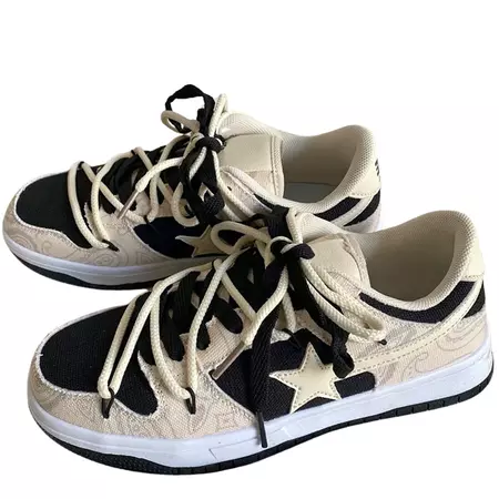 Paisley Shooting Star Sneakers | Aesthetic Sneakers – Boogzel Clothing