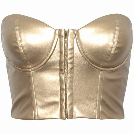 gold corset top