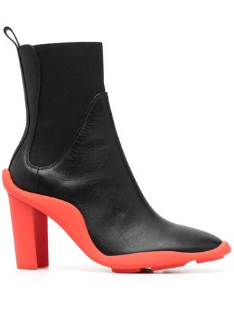 MSGM Heeled 90mm Leather Boots - Farfetch