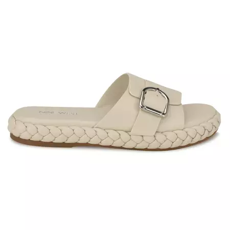 Shantel Casual Woven Footbed Sandals – Nine West