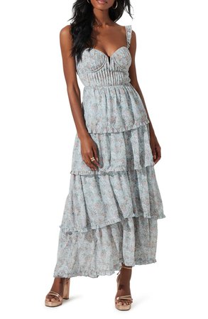ASTR the Label Tiered Floral Maxi Dress | Nordstrom