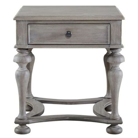 light gray wood end table at DuckDuckGo