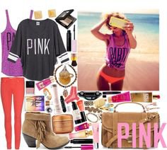 "Contest:: VS PINK Spring Break" by sbhackney on Polyvore