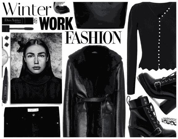 Winter Work Fashion: Black Outfit | ShopLook