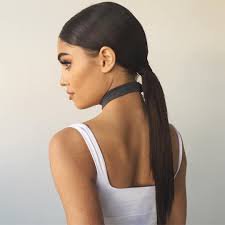 low black ponytail straight hair - Google Search
