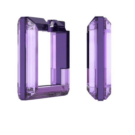 Swarovski - Lucent hoop earrings, Purple