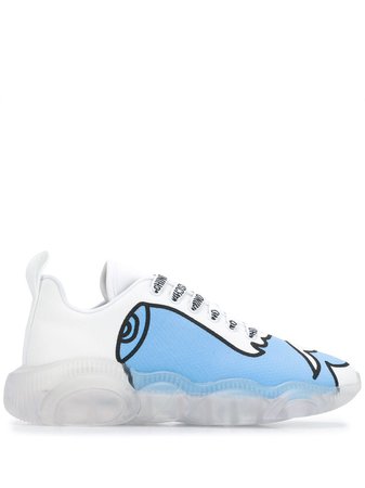 Moschino Woman's Drawing Teddy low-top Sneakers - Farfetch