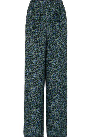 Balenciaga | Pantalon large en crêpe de soie à imprimé fleuri | NET-A-PORTER.COM