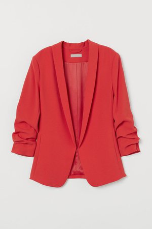 Shawl-collar Jacket - Raspberry red - Ladies | H&M CA