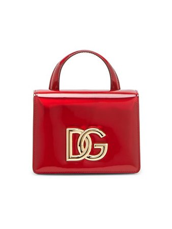 Shop DOLCE&GABBANA DG Millennials Patent Leather Top Handle Bag | Saks Fifth Avenue