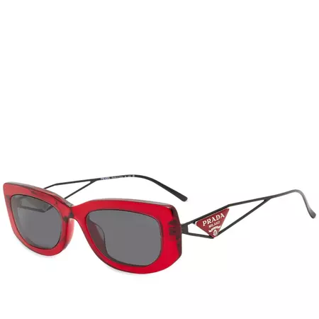 Prada red sunglasses