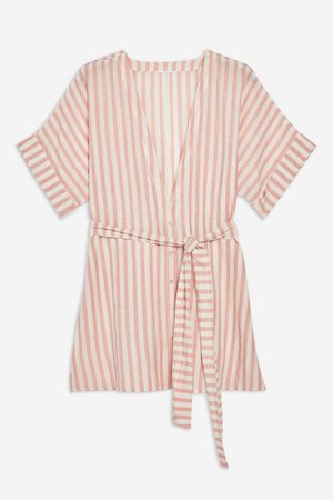 Soft Stripe Belt Dress - Swimwear & Beachwear - Clothing - Topshop