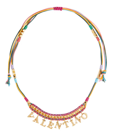 VALENTINO Color Signs embellished necklace