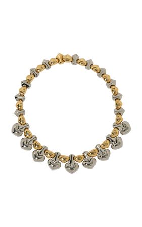 18k Yellow Gold & Steel Necklace With Black Spinel, Marina B By Windsor Jewelers | Moda Operandi