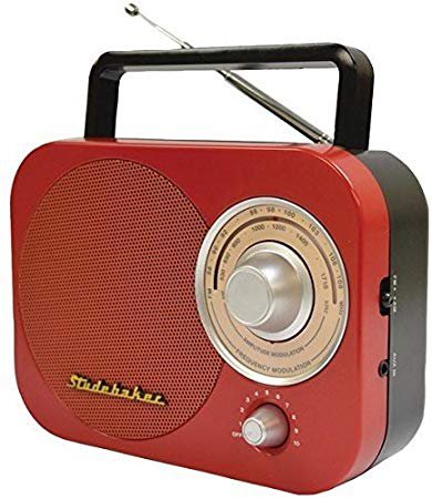 Studebaker Portable Am/FM Radio in Red Stud-Sb2000: Amazon.ca: Electronics