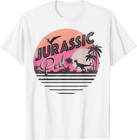 Amazon.com: Jurassic Park Retro 90's Dinosaur Scene T-Shirt : Clothing, Shoes & Jewelry