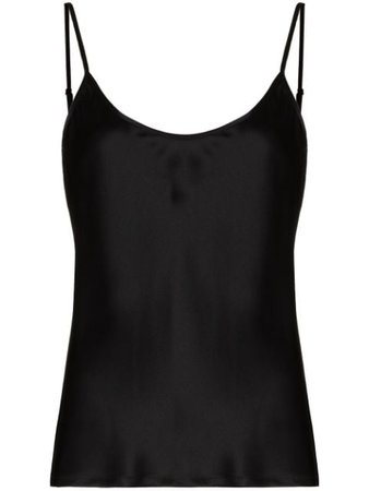 La Perla scoop-neck sleeveless camisole black LPDCFI0020289 - Farfetch