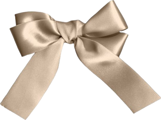 beige bow