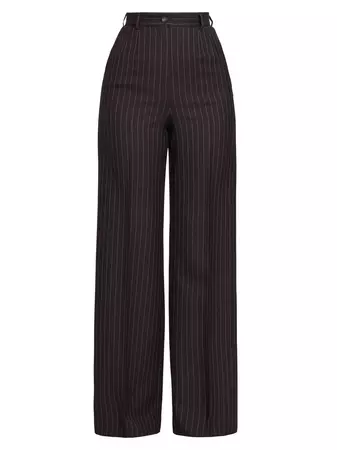 Shop Dolce&Gabbana Pinstriped Wool Trousers | Saks Fifth Avenue