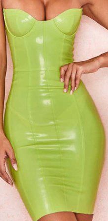 lime green knee dress