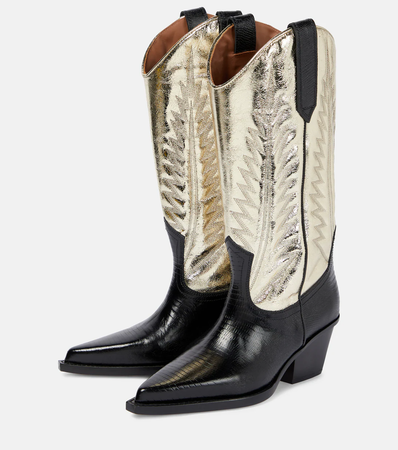 PARIS TEXAS Rosario leather cowboy boots
