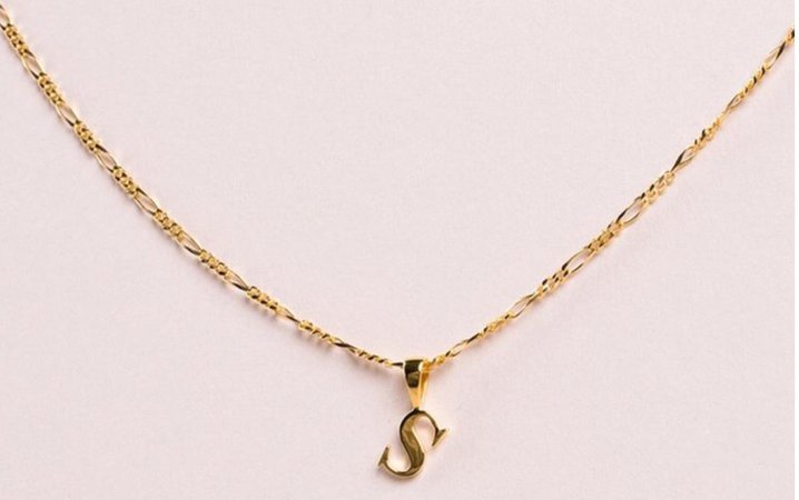 initial s necklace