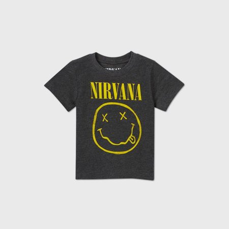 Toddler Boys' Nirvana Short Sleeve Graphic T-Shirt - Gray 3T : Target